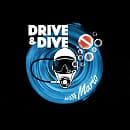 DRIVE AND DIVE WITH MARIO logo