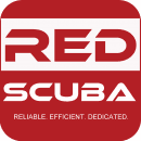 RED SCUBA logo