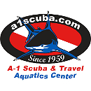 A-1 Scuba and Travel Aquatics Center logo